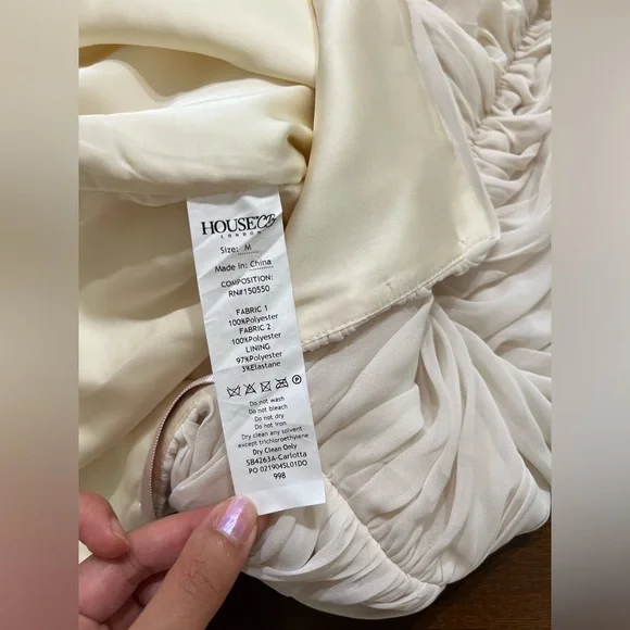 House of CB Cream Off-Shoulder Dress - Picture 7 of 7